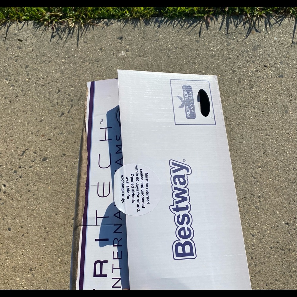 Bestway Maroon 20 inch Queen Air Mattress with Built-in Pump